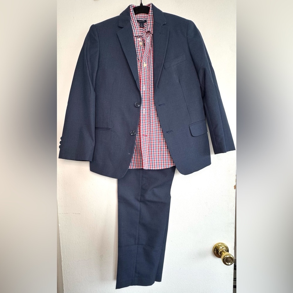 Tommy Hilfiger Boys Dark Blue 2-Piece Suit (Size 10)